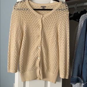 Cream, summer appropriate sweater by Ann Taylor